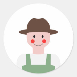 Farmer Ronde Sticker