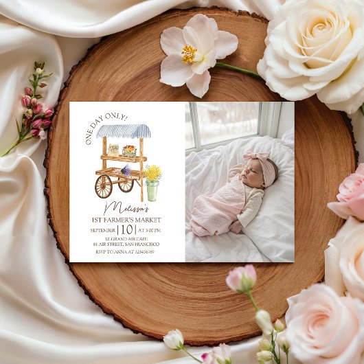 Farmer’s Market Photo Invitation Kaart