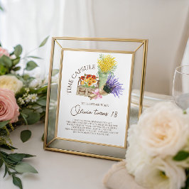 Farmer’s Market Time Capsule Sign Reclamebord Met Voetstuk