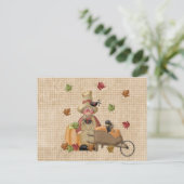 Farmer Scarecrow Briefkaart (Staand voorkant)