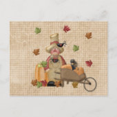 Farmer Scarecrow Briefkaart (Voorkant)