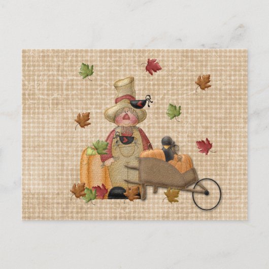 Farmer Scarecrow Briefkaart (Voorkant)
