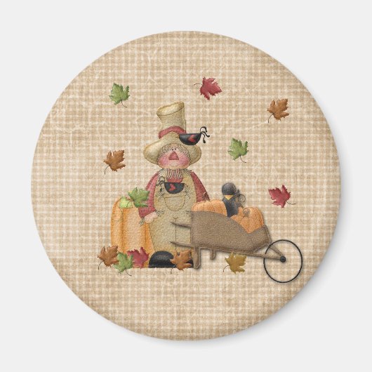 Farmer Scarecrow Magnet (Voorkant)