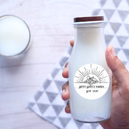 Farmer Small Business Product Rancher Ronde Sticker