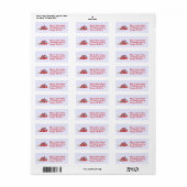 Farmer Stationery Red Barn Boerderij Hen Adresetik Etiket (Full Sheet)