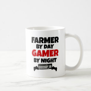 Farmer tegen dag Gamer tegen nacht Koffiemok