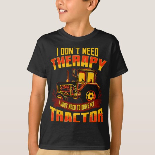 Farmer Tractor Farming Funny Quottes Humor Boerder T-shirt (Voorkant)