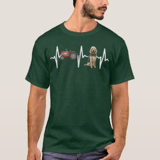 Farmer Tractor Otterhound Heartbeat Hondenliefhebb T-shirt