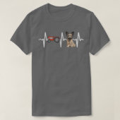 Farmer Tractor Skye Terrier Heartbeat Dog Lover  T-shirt (Design voorkant)