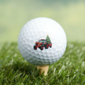 Farmer Tractor Xmas Lighting Tractor Christmas Golfballen (Insitu Shirt)