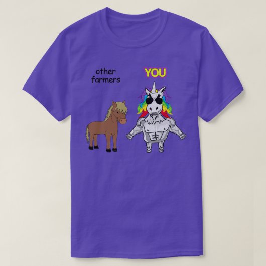 Farmer Unicorn 1 T-shirt (Design voorkant)