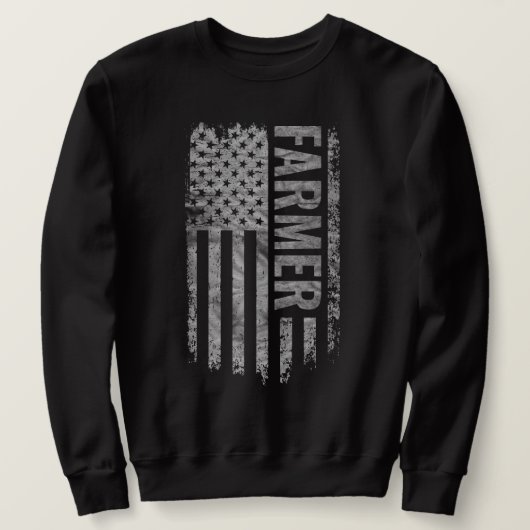Farmer USA Flag Distressed design Trui (Design voorkant)