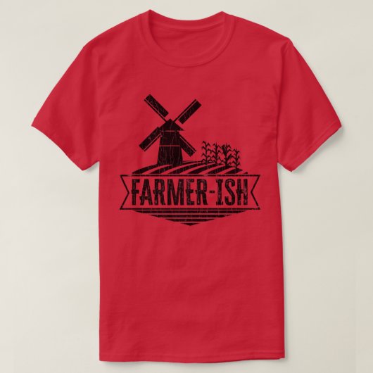 Farmerish Funny Farming Farmer Tractor Animals Gra T-shirt (Design voorkant)