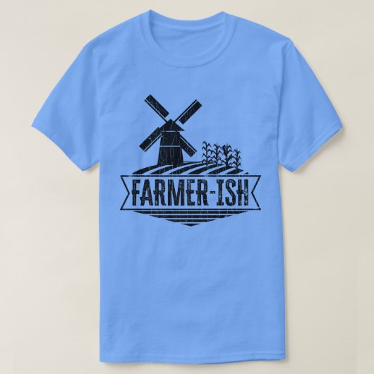 Farmerish Funny Farming Farmer Tractor Animals Gra T-shirt (Design voorkant)