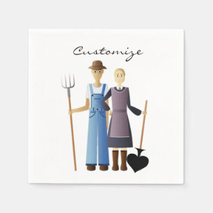 Farmer's echtgenote koningin van Spades Thunder_Co Servet