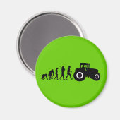 Farmers Evolution of Farming Boerderij Tractor Dri Magneet (Voorkant / Achterkant)