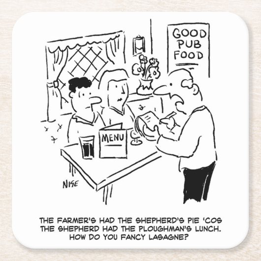 Farmer's had de Shepherd Pie Kartonnen Onderzetters (Voorkant)