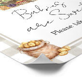 Farmers Locally Grown Shower Babies are Sweet Sign Poster (Hoek)