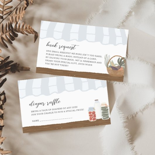 Farmer's Market Baby Luier Raffle Enclosure Kaart