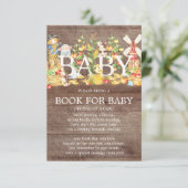 Farmers Market Baby shower Boek voor Baby Kaart (Staand voorkant)
