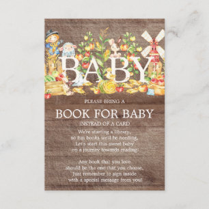 Farmers Market Baby shower Boek voor Baby Kaart