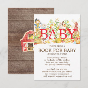 Farmers Market Baby shower Boek voor Baby Kaart