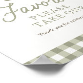Farmers Market Baby shower Favors Sign Poster (Hoek)