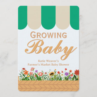 Farmers Market Baby Shower - Gender Neutral  Kaart