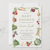 Farmers Market Baby shower Invitation Kaart (Voorkant)