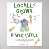 Farmers Market baby shower - Luierverloting Poster (Voorkant)