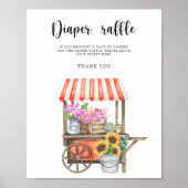 Farmers Market baby shower - Luierverloting Poster (Voorkant)