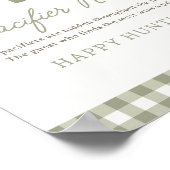 Farmers Market Baby shower Pacifier Hunt Sign Poster (Hoek)