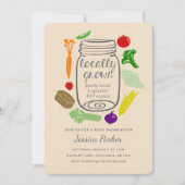 Farmers Market Baby shower Uitnodigen Kaart (Voorkant)
