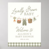 Farmers Market Baby shower Welcome Sign Poster (Voorkant)