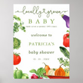 Farmers Market Baby shower Welcome Sign Poster (Voorkant)