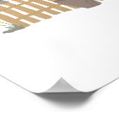 Farmers Market Baby shower Welkom Poster (Hoek)