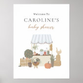 Farmers Market Baby shower Welkom Poster (Voorkant)