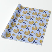 Farmer's Market Blueberry Pie Zomer Picknick Cadeaupapier (Uitgerold)