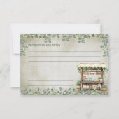 Farmer's Market Boerderij Stand Recept Kaart (Achterkant)