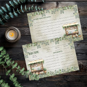 Farmer's Market Boerderij Stand Recept Kaart