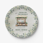 Farmer's Market Boerderij Stand Welkom Vrijgezelle Papieren Bordje (Voorkant)