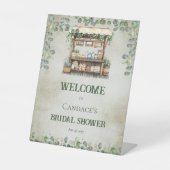 Farmer's Market Boerderij Stand Welkom Vrijgezelle Reclamebord Met Voetstuk (Voorkant)