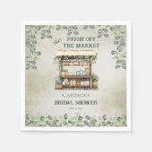 Farmer's Market Boerderij Stand Welkom Vrijgezelle Servet (Voorkant)