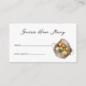 Farmers Market Bridal Shower Guessing Game Card Informatiekaartje (Voorkant)