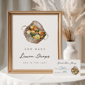 Farmers Market Bridal Shower Guessing Game Card Informatiekaartje