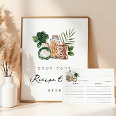 Farmers Market Bridal Shower Recipe Card Briefkaart