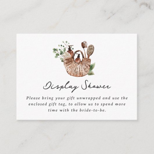 Farmers Market Bridal Shower Unwrapped Gift Informatiekaartje (Voorkant)