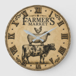 Farmer's Market Farm Animals Rustic Farmhouse Grote Klok