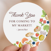 Farmers Market Farm Fresh Birthday  Ronde Sticker