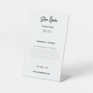 Farmers Market, Festival, Craft Show Productbord Reclamebord Met Voetstuk